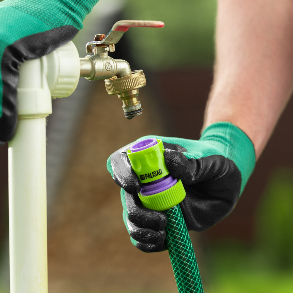 Набор поливочный, шланг 3/4", 25 м, 7 режимов пистолет, соединитель, адаптер Palisad