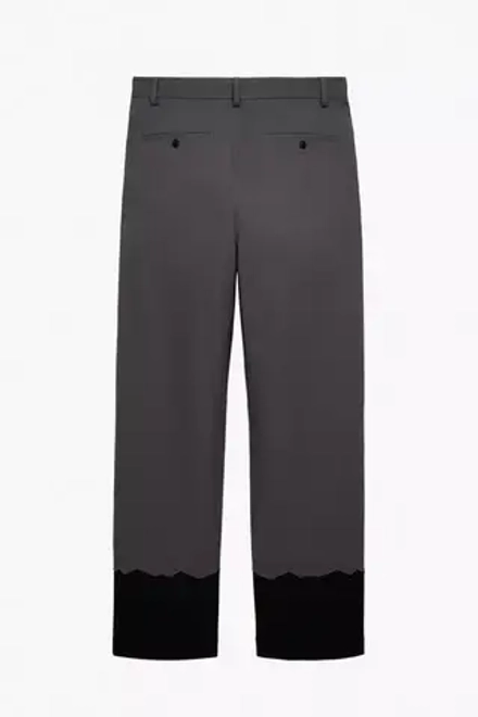 ZARA X STEFANO PILATI КОМБИНИРОВАННЫЕ БРЮКИ-КАЛЬСОНЫ, СЕРЫЙ