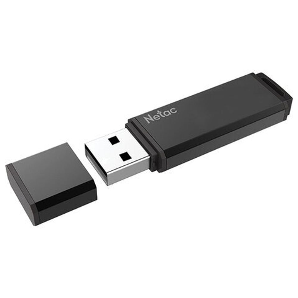 Флеш-диск 32 GB NETAC U351, USB 3.0, черный, NT03U351N-032G-30BK