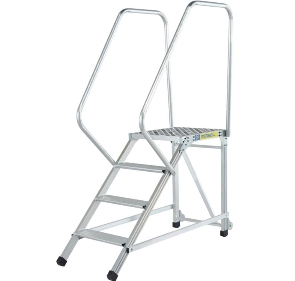 Лестница подмости MEGAL ЛП-1,0 с двумя поручнями