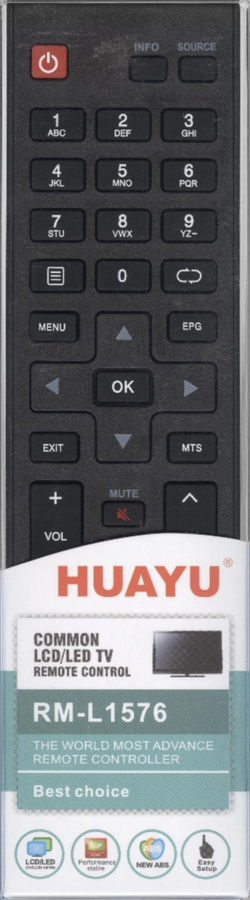 Пульт ДУ для Daewoo SMART TV RM-L1576 универсальный пульт корпус RC-403BI