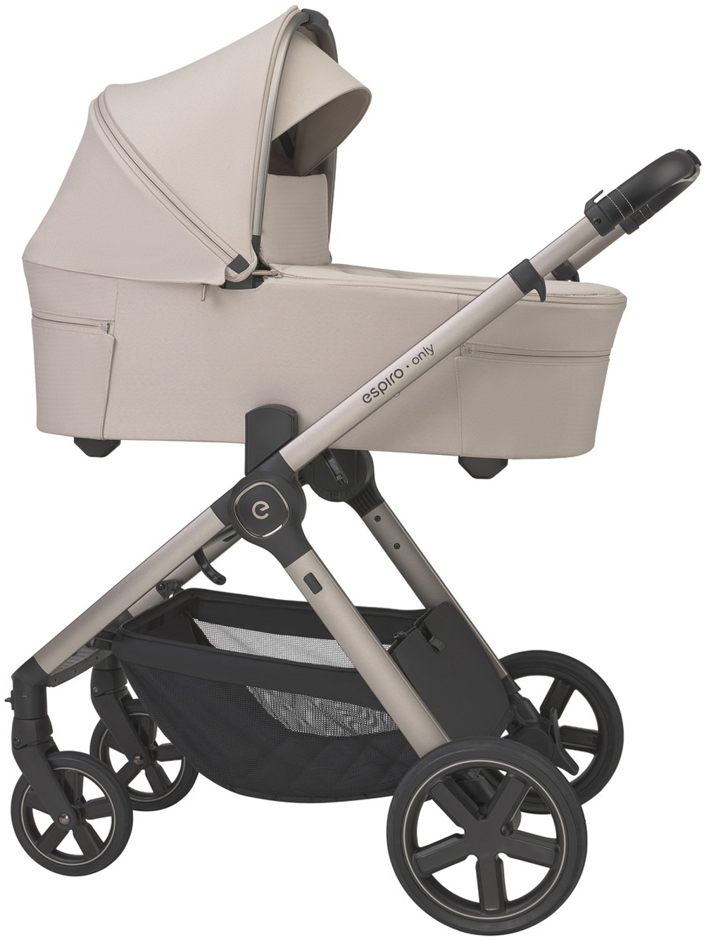 Детская коляска 3 в 1 Espiro Only 2026 и автокресло Pi Beige 519 vanilla beige