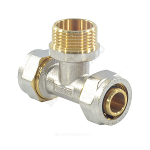 Тройник МП латунь никель обжим Дн 16х1/2"х16 НР ГОСТ 32415-2013 7014 Aquasfera 7014-01