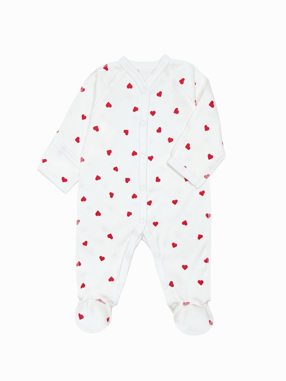 Комбинезон Sleep Сердечки red (56,62)
