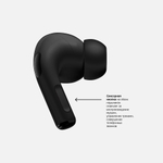 Наушники Deppa TWS-Air Pro Black с беспроводной зарядкой