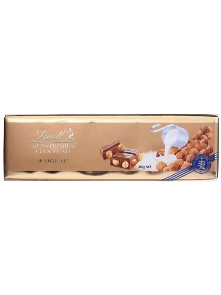 Молочный шоколад Lindt с цельным лесным орехом 300 г x 2 шт