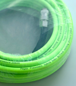 Шланг резиновый ПВХ с фитингами рапид и защитой от перегибов на концах 20 бар 6х12 мм (10 метров)