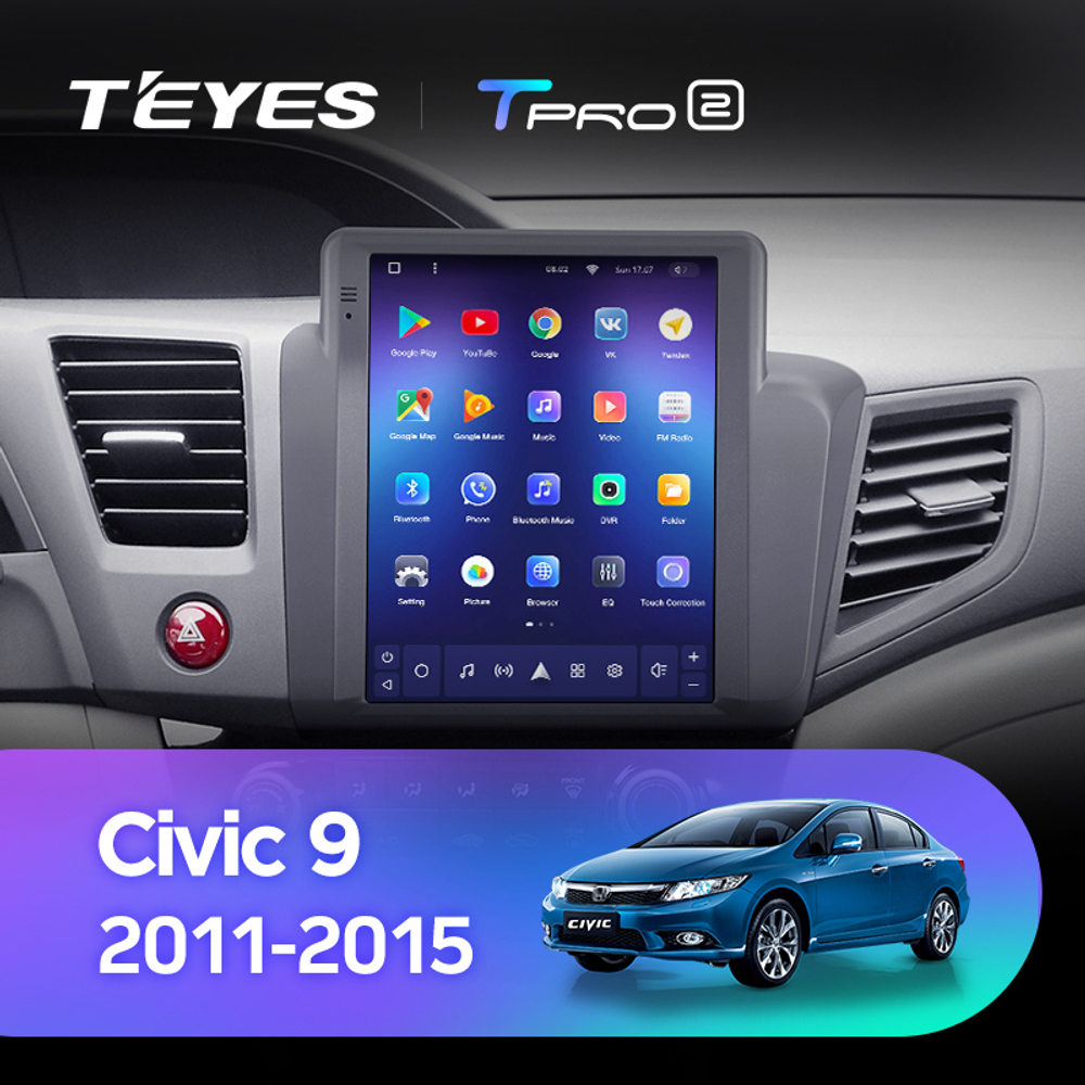 Teyes TPRO 2 9.7" для Honda Civic 9 2011-2015