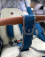 Коляска комбинированная (санки - коляска) «Ника Детям 7-8K» синий меланж (арт. НД7-8K/3)