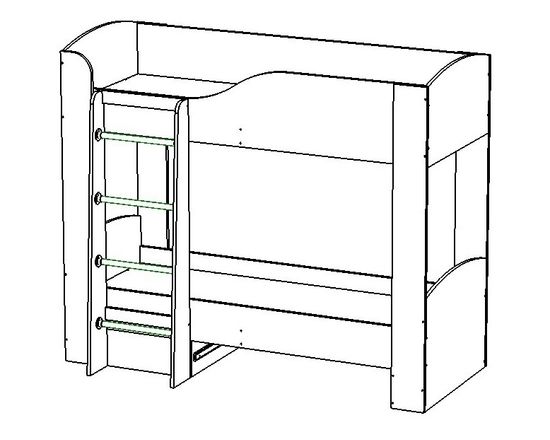 Кровать двухъярусная ЛАВОРО-2