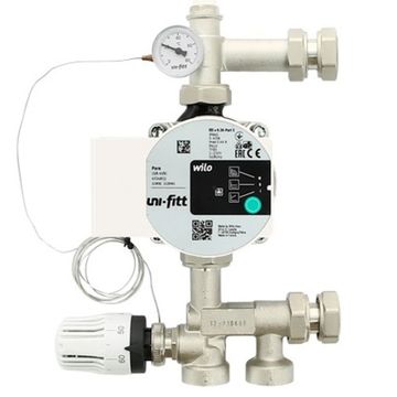 Насосно-смесительная группа Uni-Fitt Solomix MINI 1" с НГ с насосом Wilo PARA 15/6-130