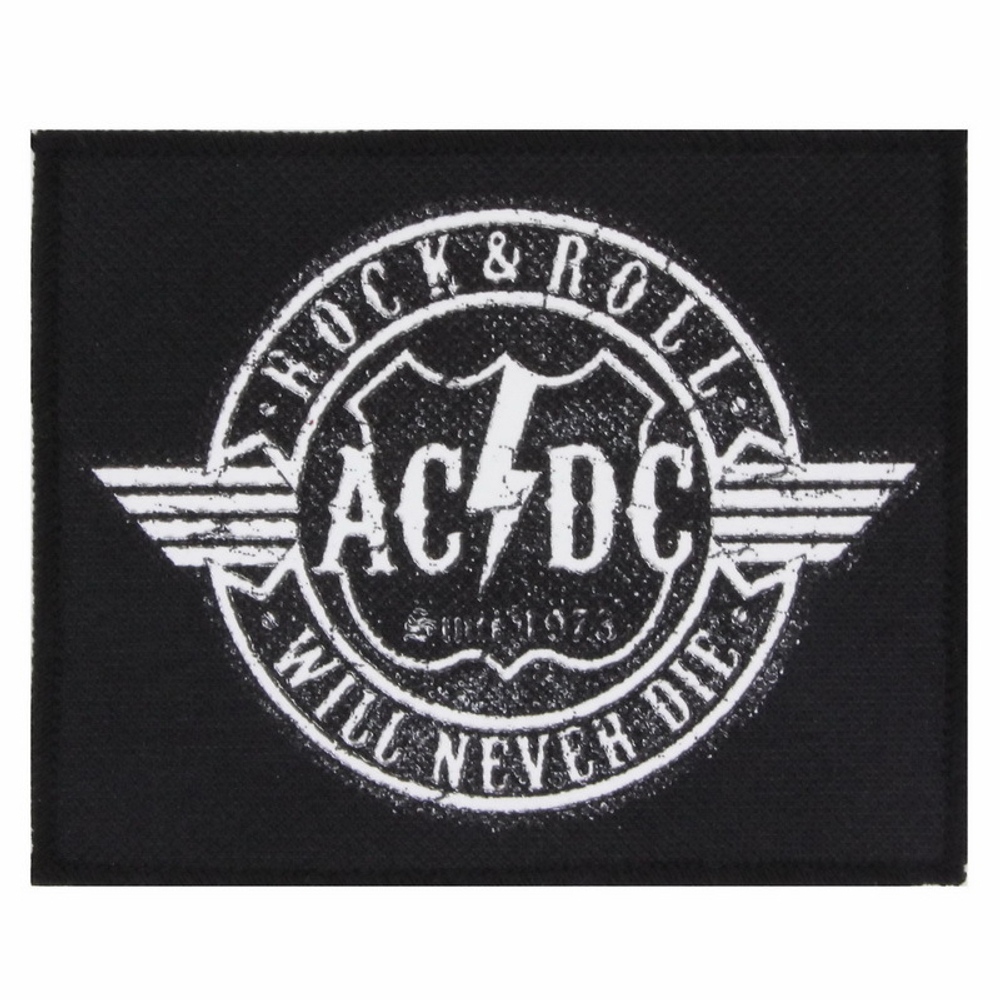 Нашивка AC/DC Rock & Roll (110х90)