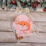 Мочалка-варежка для тела детская «Water Magic - Котёнок Рэй», цвет розовый, 15*16 см (ZIP пакет)