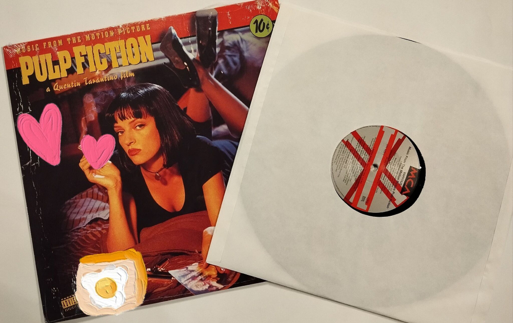 Винтажная виниловая пластинка LP Криминальное Чтиво Pulp Fiction (Music From The Motion Picture) (Germany 1994)