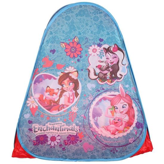 Палатка детская игровая ЭНЧАНТИМАЛС 81х90х81см, в сумке Играем вместе