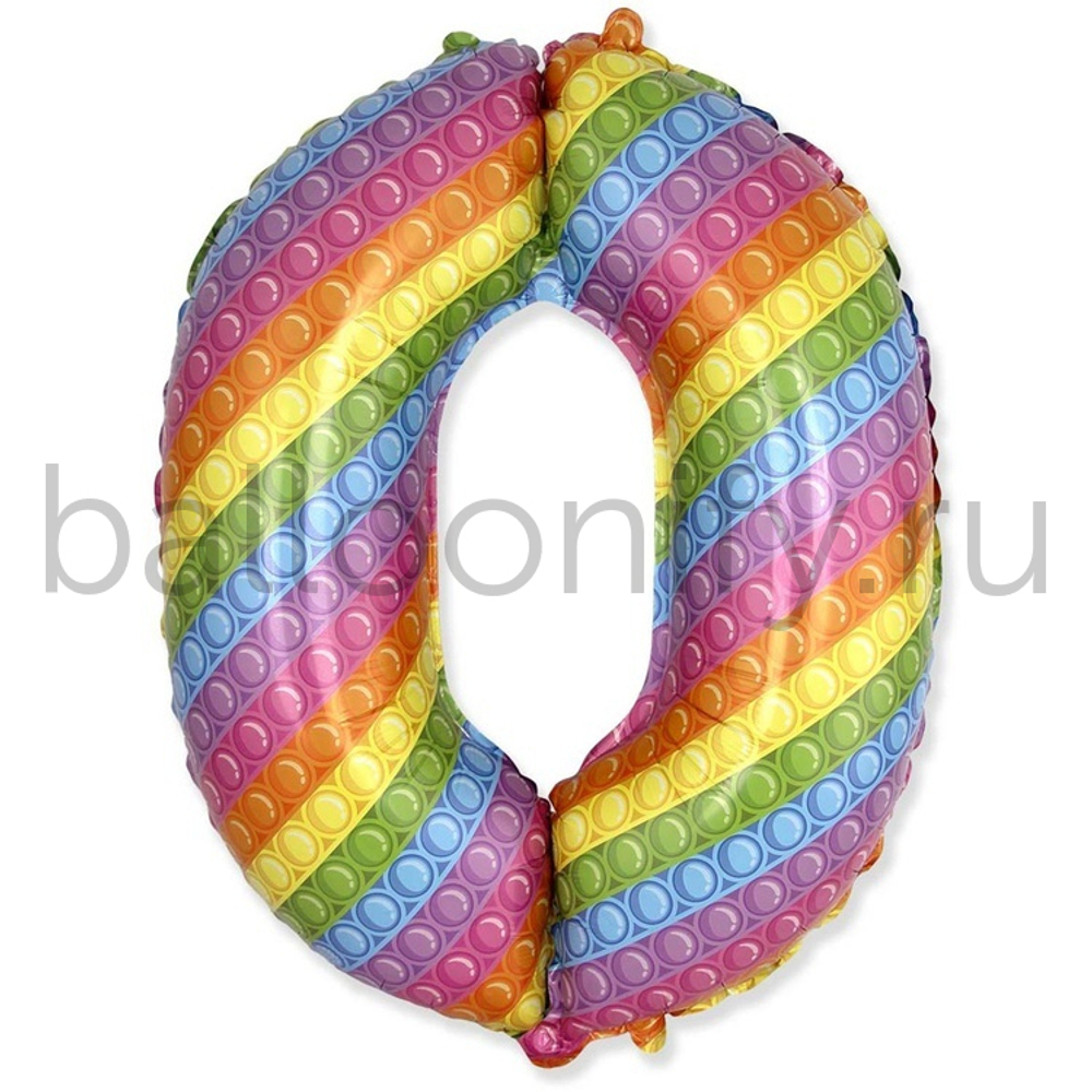 Шар ЦИФРА 0 Попит 32" 81 см