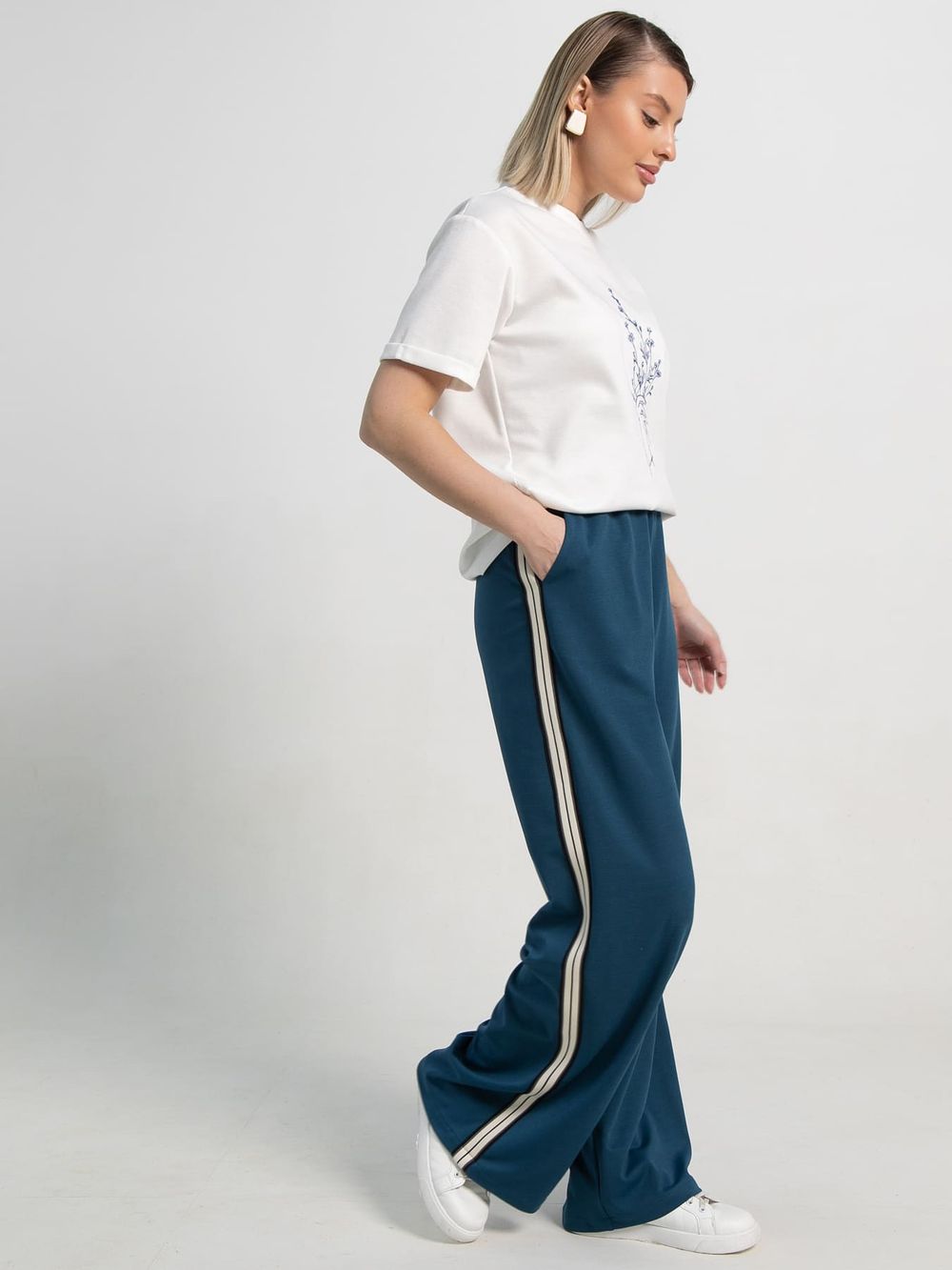 Брюки Аларика (темно-лазурный) Б15099-5М LT Collection