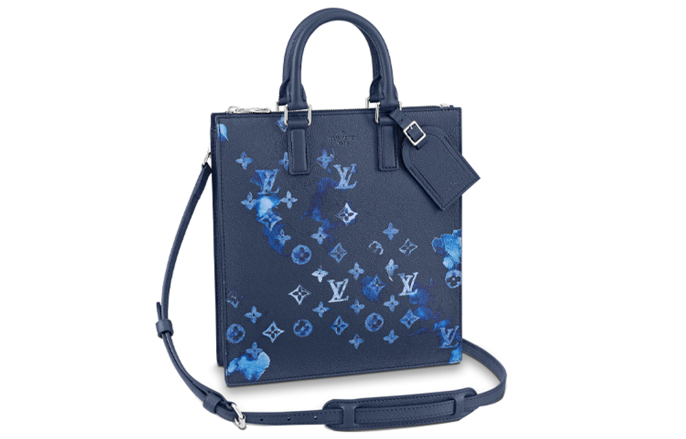LOUIS VUITTON Sac Plat Zippe Ink Watercolor