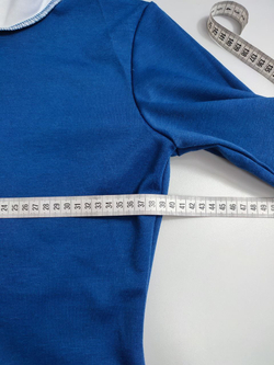 Платье трикотажное с белым воротничком 42 размер