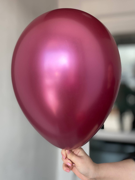 Воздушный шар однотонный Хром Фуше S ПАЛИТРА №4093