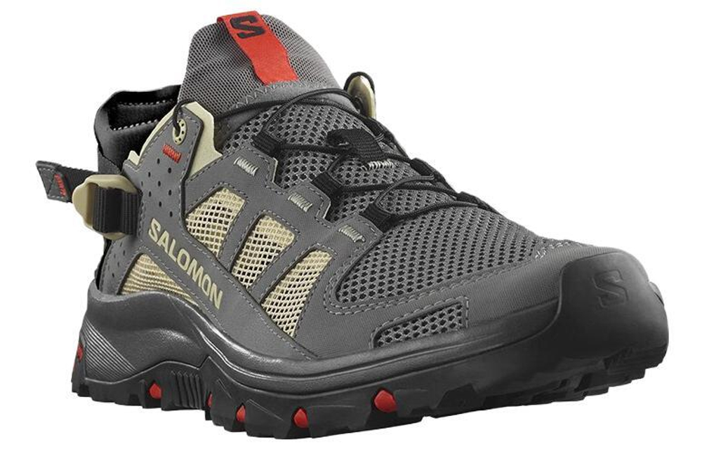 SALOMON Salomon Techamphibian 5 round head comfortable non-slip breathable outdoor functional shoes men's gray rice