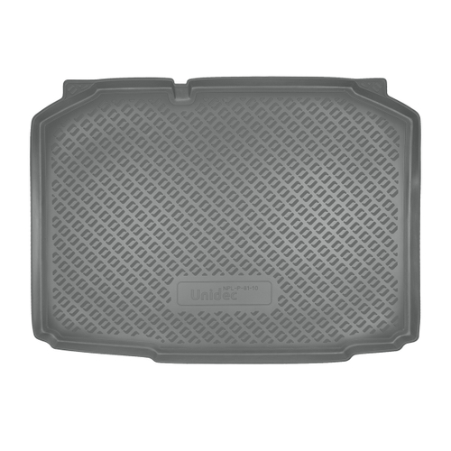 Коврик в багажник Norplast/Unidec для Skoda Fabia в кузове 5J2 HB (2007-2014) Серый, полиуретан, арт.NPL-P-81-10-G