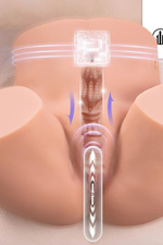 Мастурбатор-полуторс Michelle Ass с функцией пенетрации