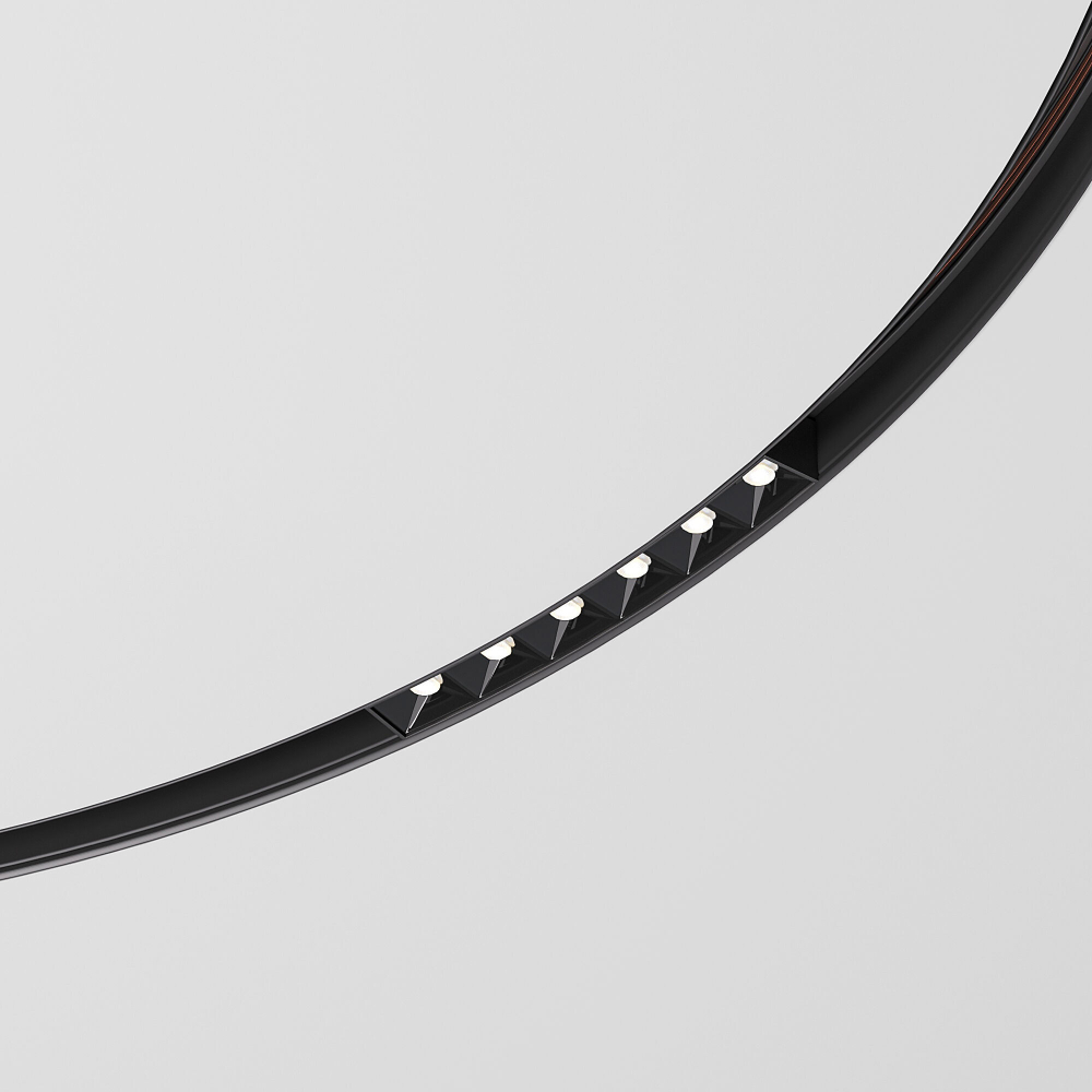 Трековый светильник Elektrostandard Slim Magnetic для радиусного шинопровода 6W 4200K Intenso Ø 1200мм 85185/01 черный