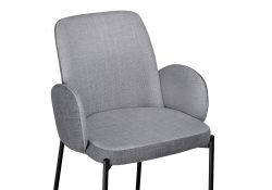 Стул на металлокаркасе Азуку серый / черный