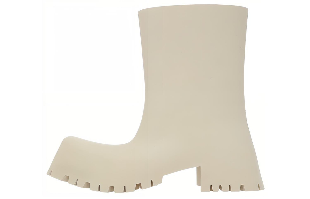 Balenciaga Trooper Rubber Boot Light Beige Women"s
