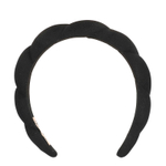 Kitsch, Пышная повязка на голову из переработанной ткани, черная, 1 шт.