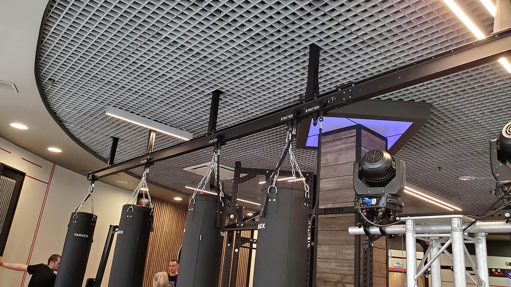 Каретка для подвесных снарядов (с фиксатором)