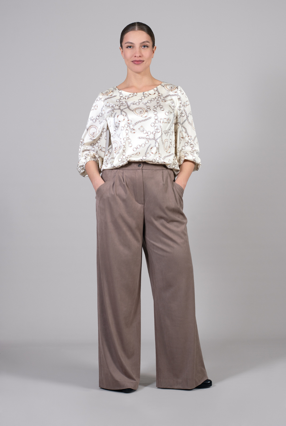 Блузка женская 3246ЛПА, цепи #110Це093246ЛПА