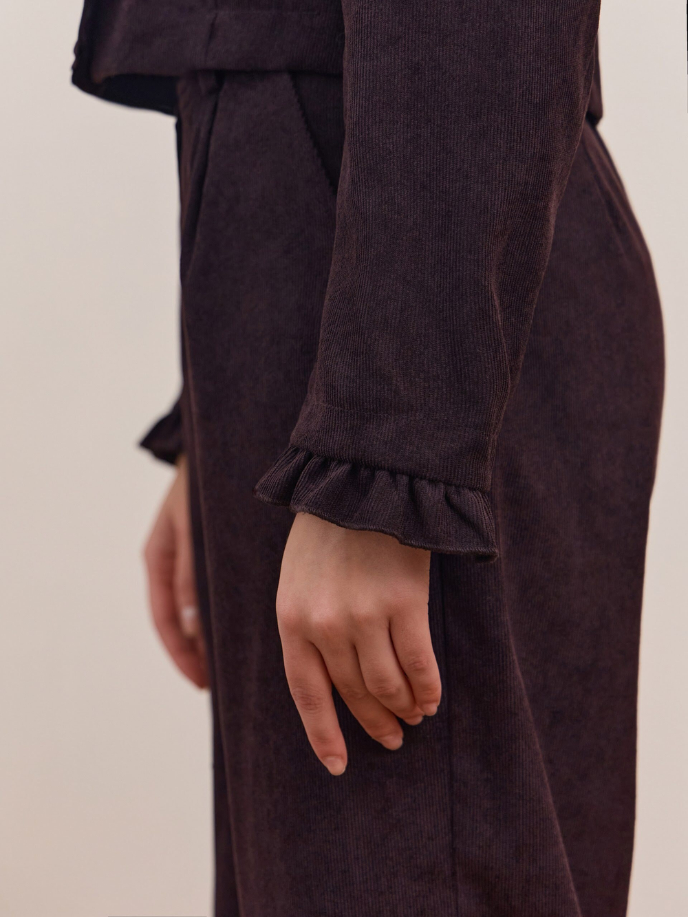 Жакет вельвет укороченный