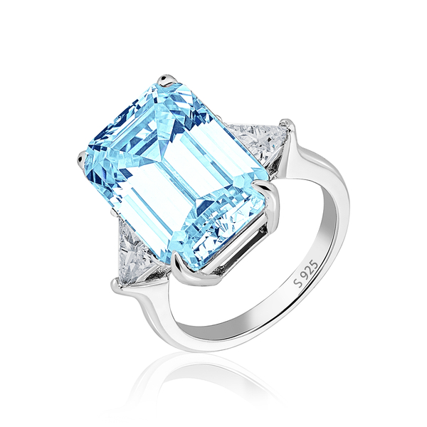 Кольцо крупный прямоугольник