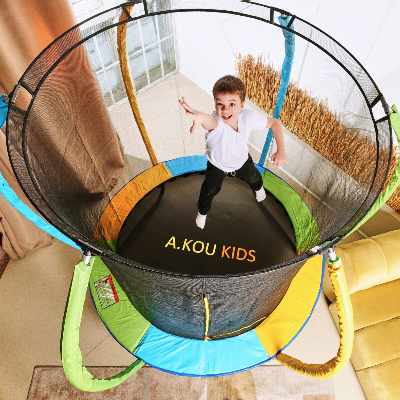 Батут с сеткой DFC A.KOU KIDS 6ft фото №18