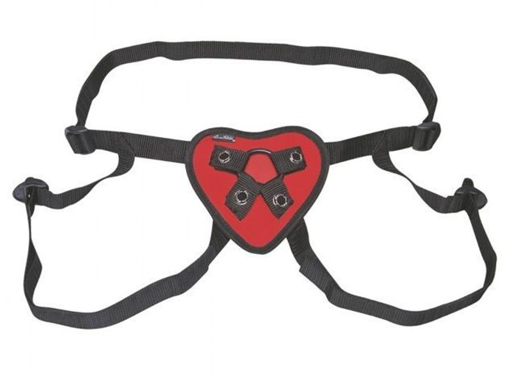 Трусики-джоки для страпона Lux Fetish LF1361-RED, 2 кольца