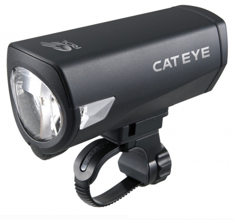 Фонарь передний Cat Eye HL-EL340GRC Black w/changer