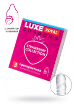 Презервативы Luxe Royal Клубника № 3