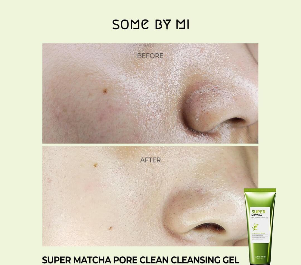 Some By Mi Super Matcha Pore Clean Cleansing Gel матирующий противовоспалительный гель для умывания