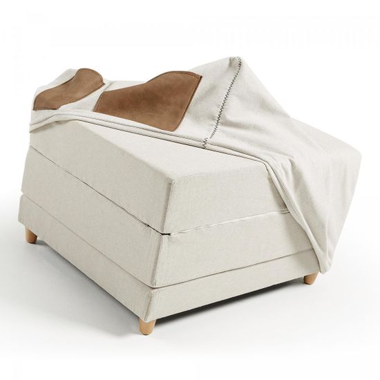 Чехол на пуф Kos бежевый