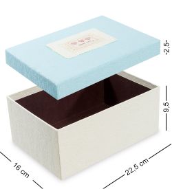 Packing Symphony WF-06/3-B Коробка «Прямоугольник» цв.молочн./голуб.
