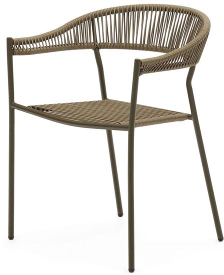 Futadera Садовый стул из зеленого шнура и зеленой стали Испания La Forma