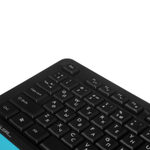 Комплект (клавиатура + мышь) A4Tech Fstyler F1010, черный/синий USB (мембранная)