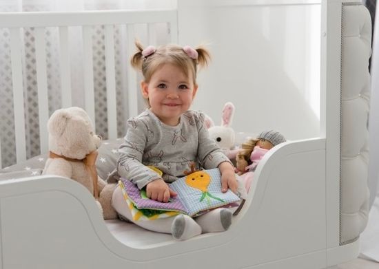 Бортик-ограничитель для кроватки Elegance (белый)