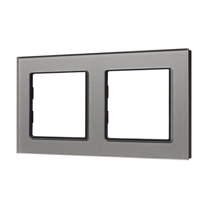 Рамка стеклянная FRM-GLARE-GS-2-GR Arlight 043798