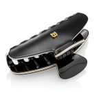 Balmain Hair Couture Заколка-краб черно-белая размер M Cellulose Acetate Pince a Cheveux Medium Black/White