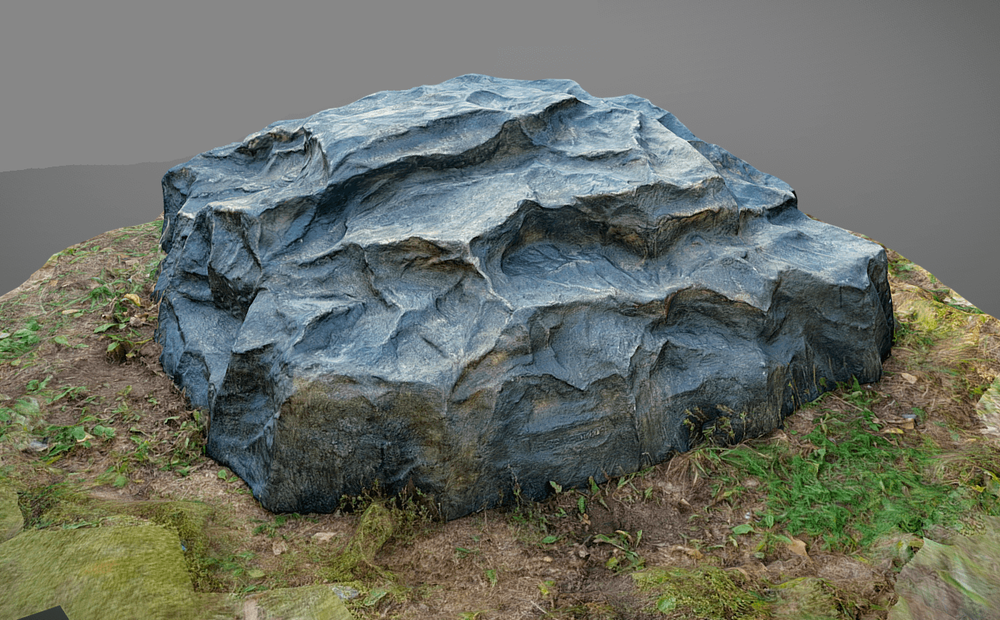 Крышка люка камень Люкс на септик ТОПАС 170/140/70 - Серый