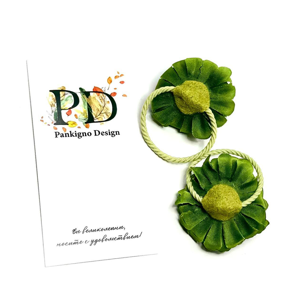 Резинка для волос Pankigno Design с цветами