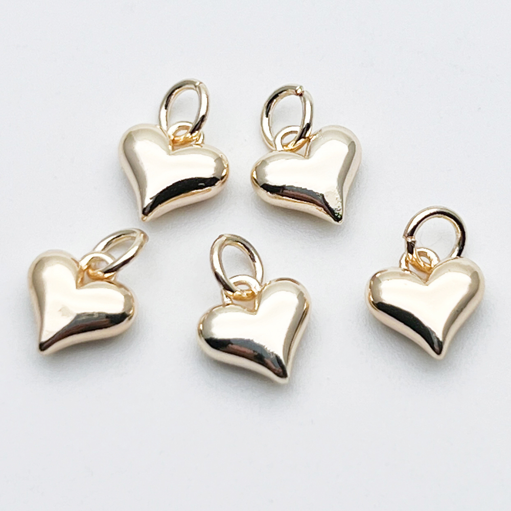 Подвеска Сердце, цвет золото, размер 8*8 мм, цена за 1 шт